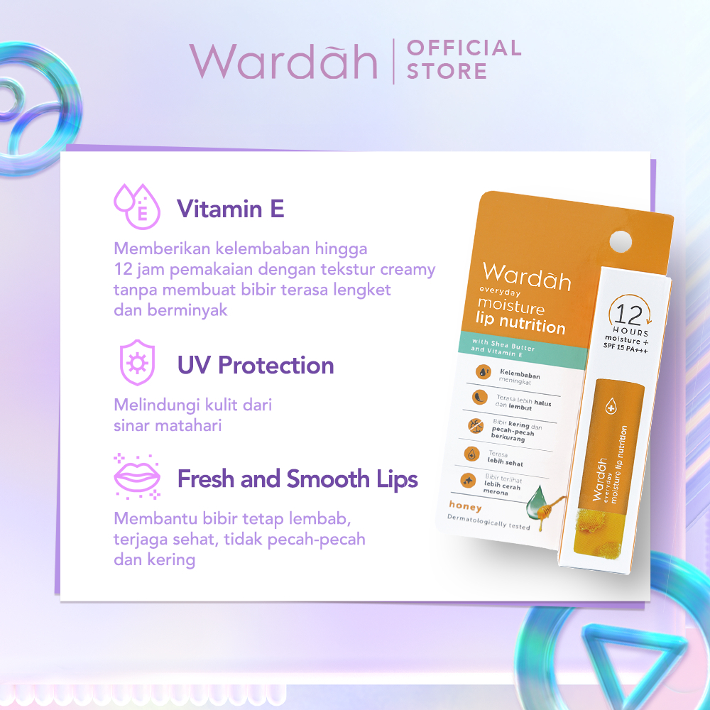 Wardah Everyday Fruity Sheer Lip Balm | Pelembab Bibir