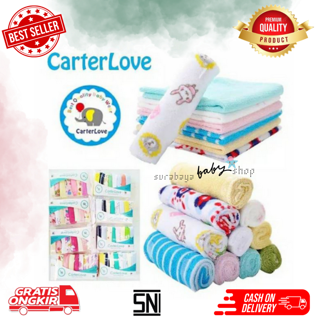 Carterlove Sapu Tangan / Washcloth Boy or Girl isi 8 pcs 389100