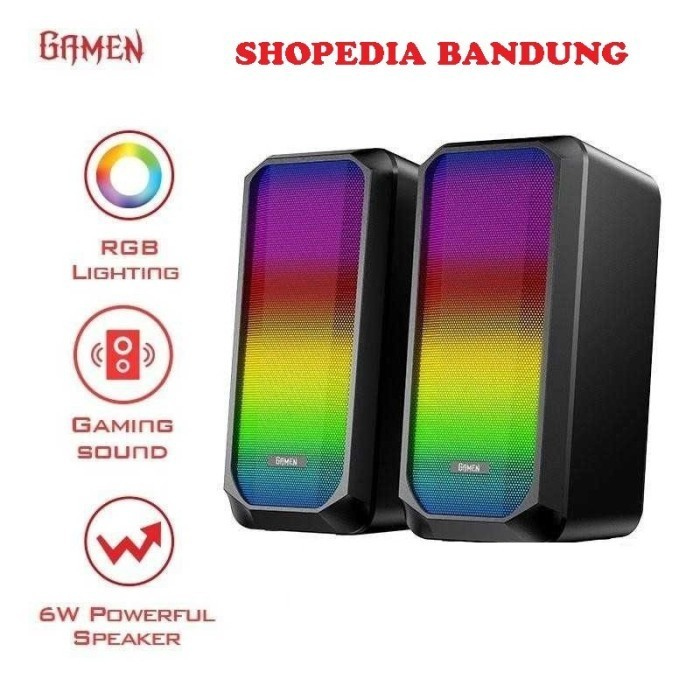 Speaker with RGB Rhythm Lights Gamen GS6 Gaming Multimedia