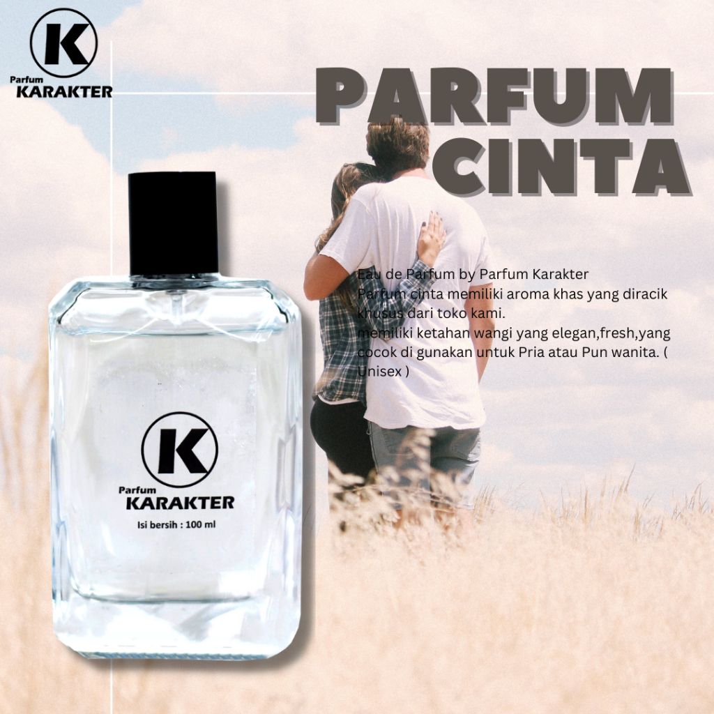 Eau De Parfum Aroma CINTA ( Unisex ) | Kemasan 100ml | Bisa COD