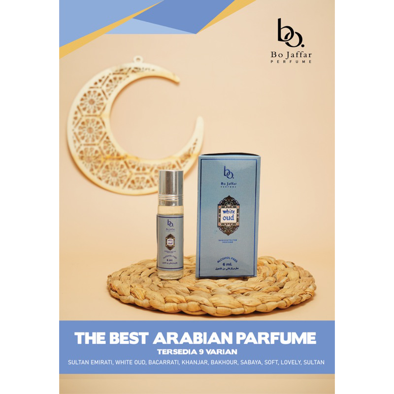 parfum roll on bo jaffar aroma arabian non alkohol souvenir haji umroh