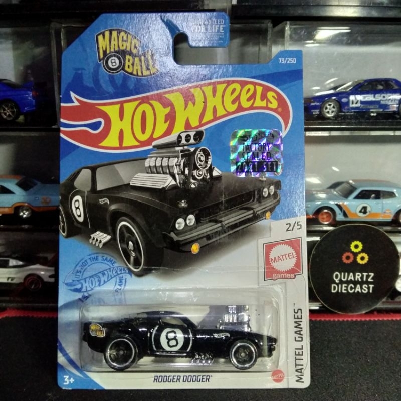 Hot Wheels Rodger Dodger Hitam Gloss Factory Sealed