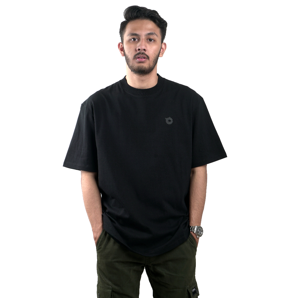 CAMO WARBROKE | TSHIRT OVERSIZE 9374 BLACK