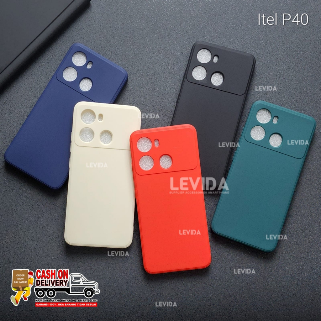 Itel P40 Itel P55 5G Itel P55 Nfc Softcase Macaron Square / Case Square Edge Itel P40 Itel P55 5G It