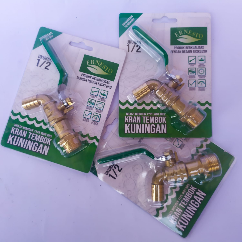 kran kuningan ernesto 1/2"Kran Kuningan 1/2 Tembok Ernesto