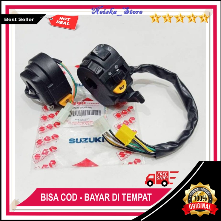 Saklar Kanan Motor Satria FU 150 Old Lama Holder Stater Switch Original Tombol Setater Berkualitas