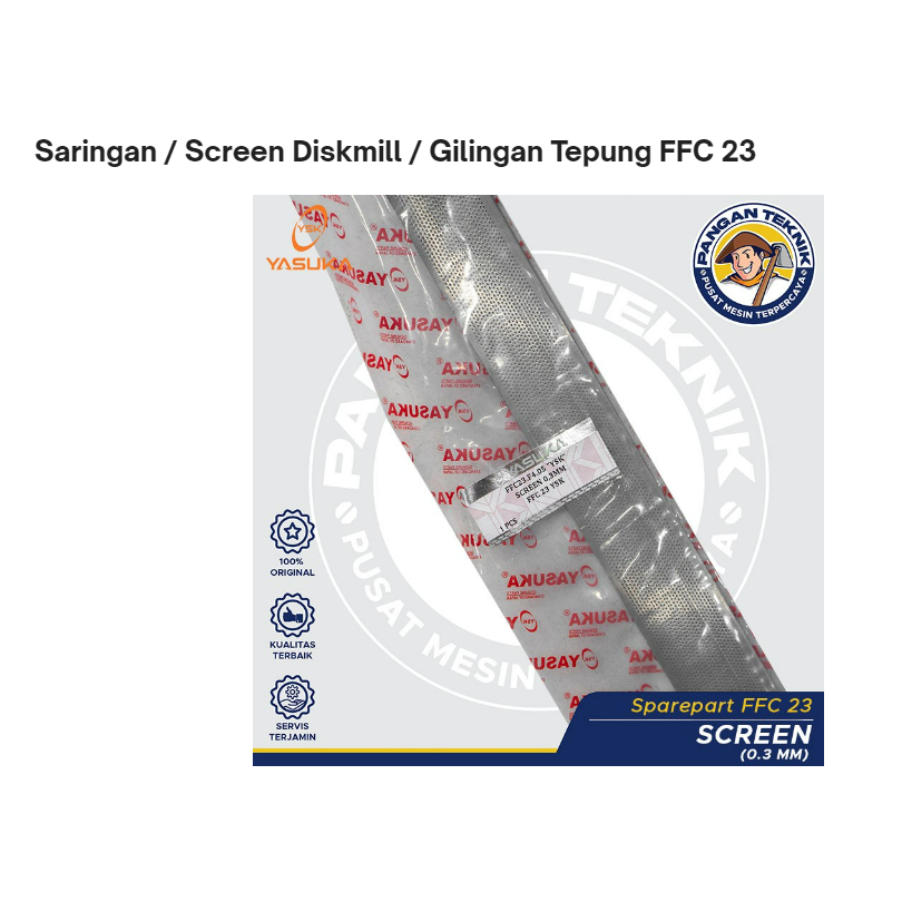 SCREEN RING FFC 23 | SARINGAN DISKMILL FFC | SARINGAN MESIN GILING PENEPUNG