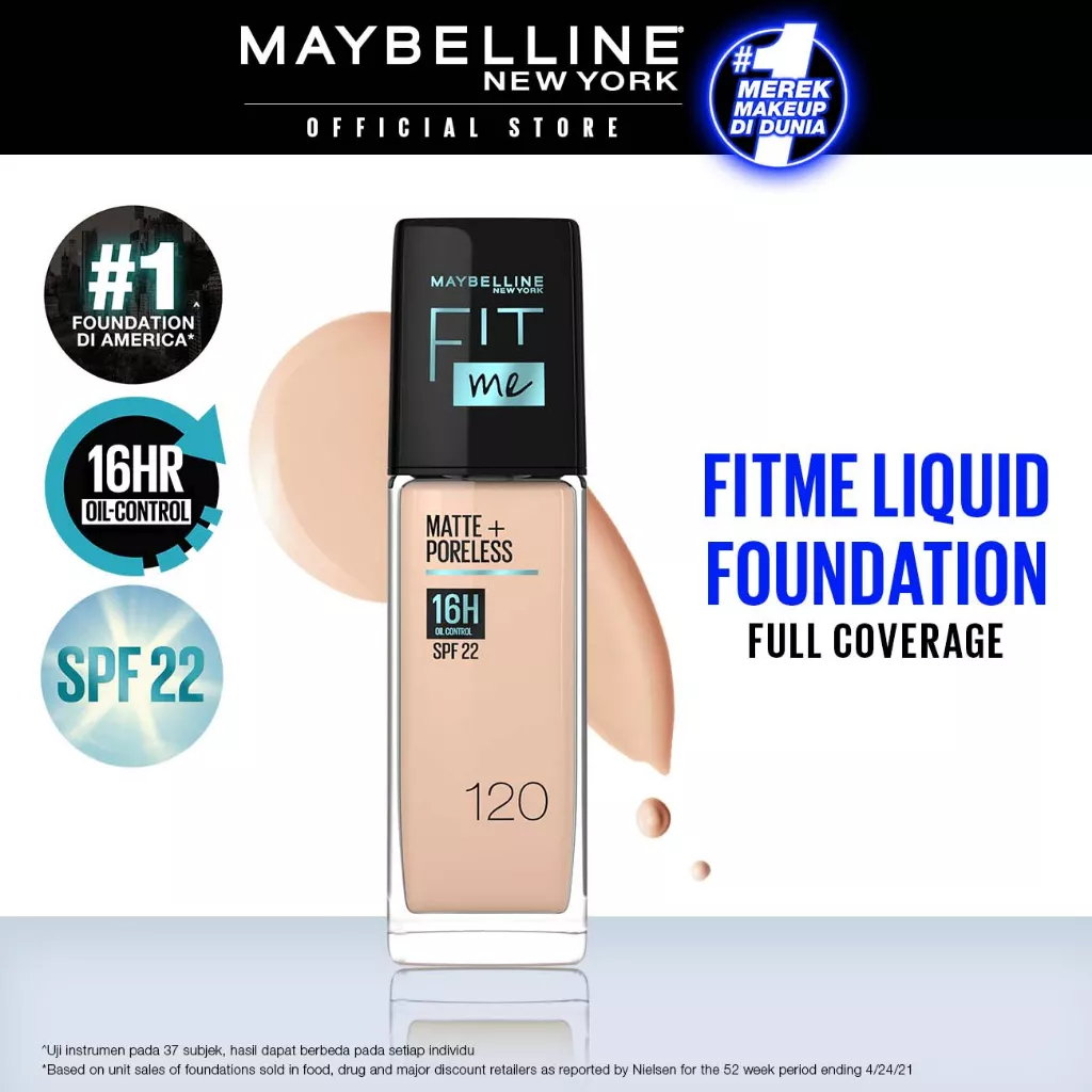 MAYBELLINE fit me matte &amp; poreless liquid fondetion