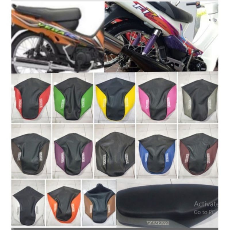 KULIT JOK VEGA R LAMA/ sarung jok motor yamaha f1zr BUNGKUS JOK VEGA LAMA UKURAN STANDAR bahan oskar