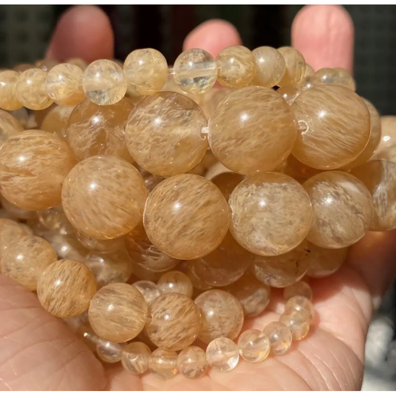 Gelang Citrine /  Gelang Kristal 6mm / Gelang Batu Alam / Crystal Bracelet / Citrine Crystal Bracele