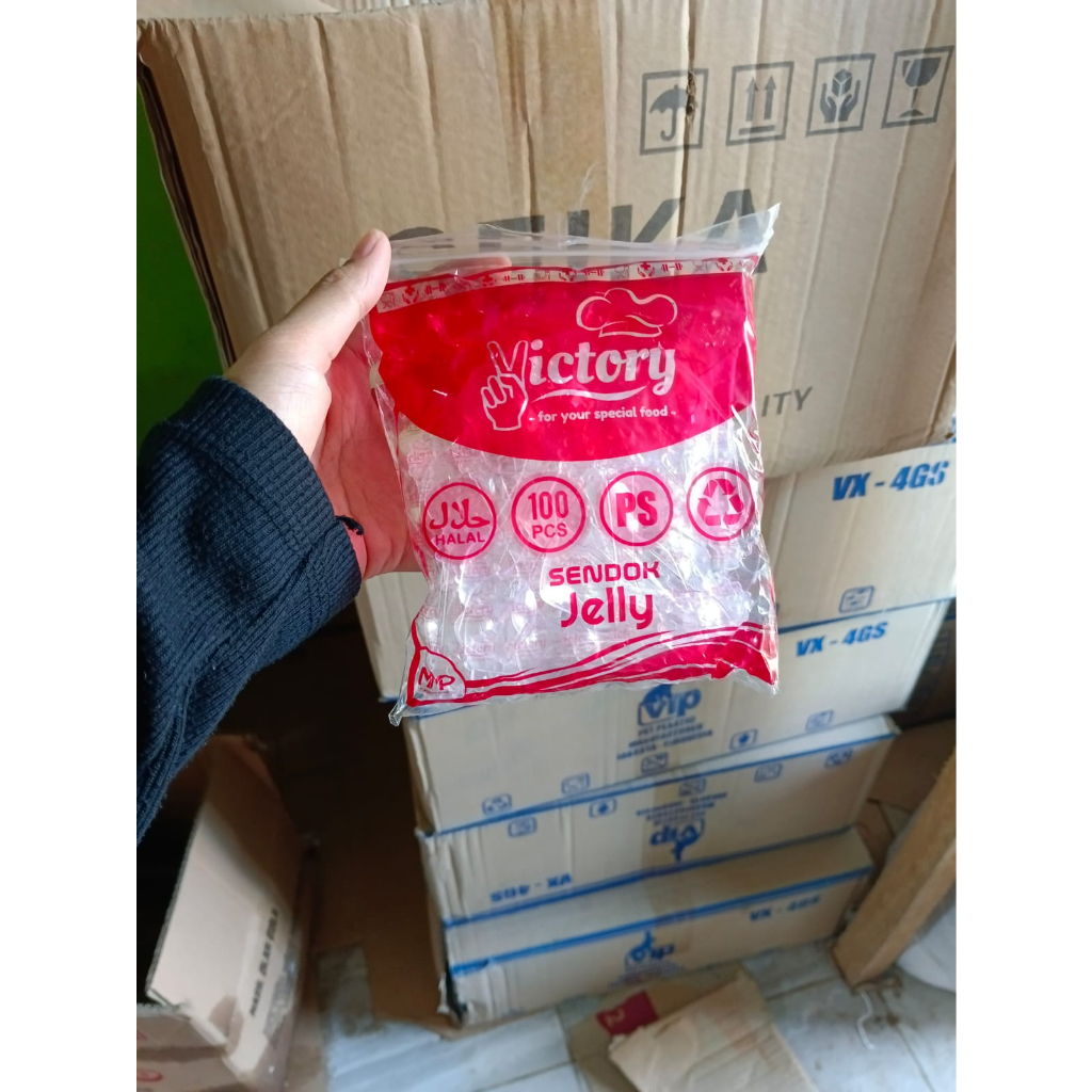 

Sendok Jely / Sendok Ager Victory Isi 100pcs Kualitas Super