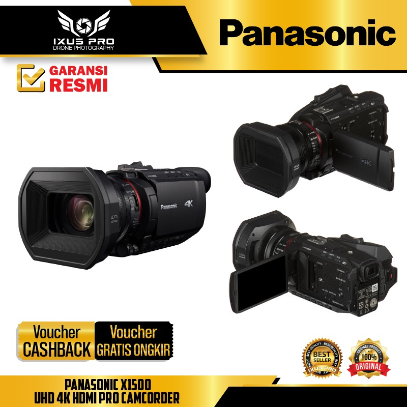 Panasonic X1500 UHD 4K HDMI Pro Camcorder Panasonic HC X 1500 RESMI