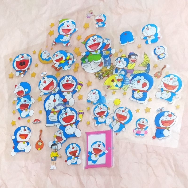 

25 Lembar Stiker Masu, Doraemon, Kuromi My Melody, BT21, Nini, Ellie, Startrael (Share Sticker Deco Journaling Viral)