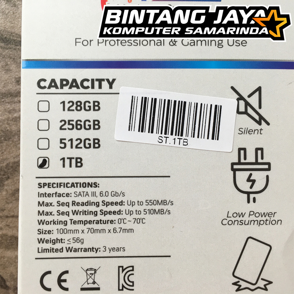 SSD SATA III 2.5" Vurrion Drake 1TB