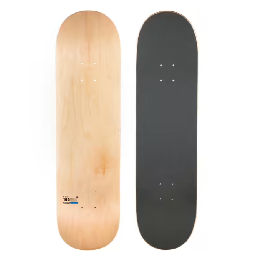 OXELO Dk 100 Skateboard Maple Polos Ukuran 8,25&quot; Dek 7 Lapis