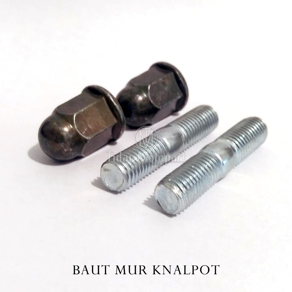 Baut Tanam /Mur Topi/Mur Flange Knalpot Mur + Baut Knalpot Vario 125 Vario 150 Mur M7(Mur 11)/Manifo