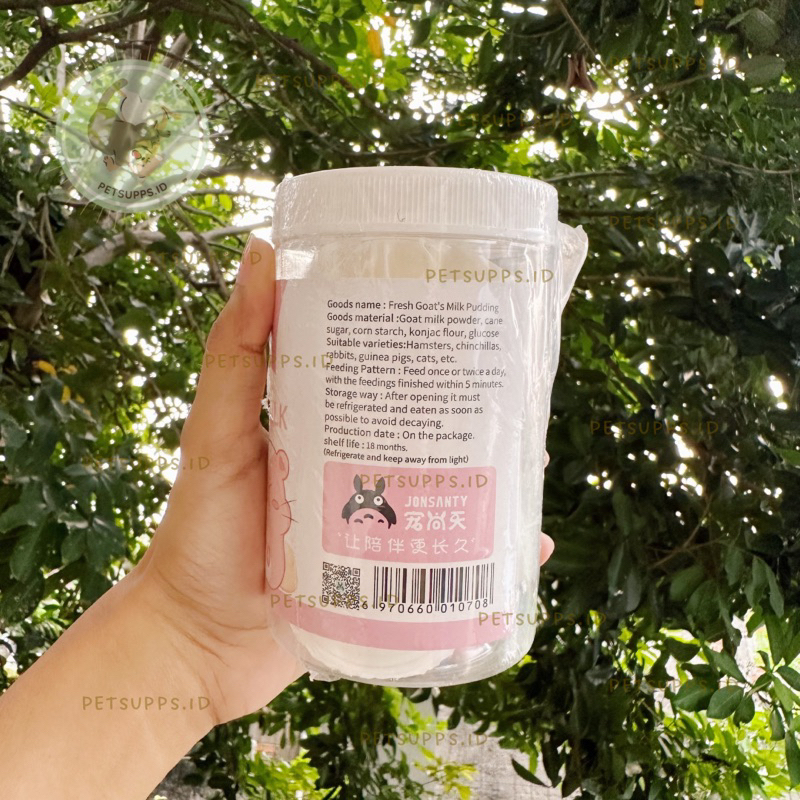 Josanty Goat Milk Pudding 500ml | Fresh package sealed | treats snacks hamster guinea pig rabbit sugar glider hedgehog etc | import china