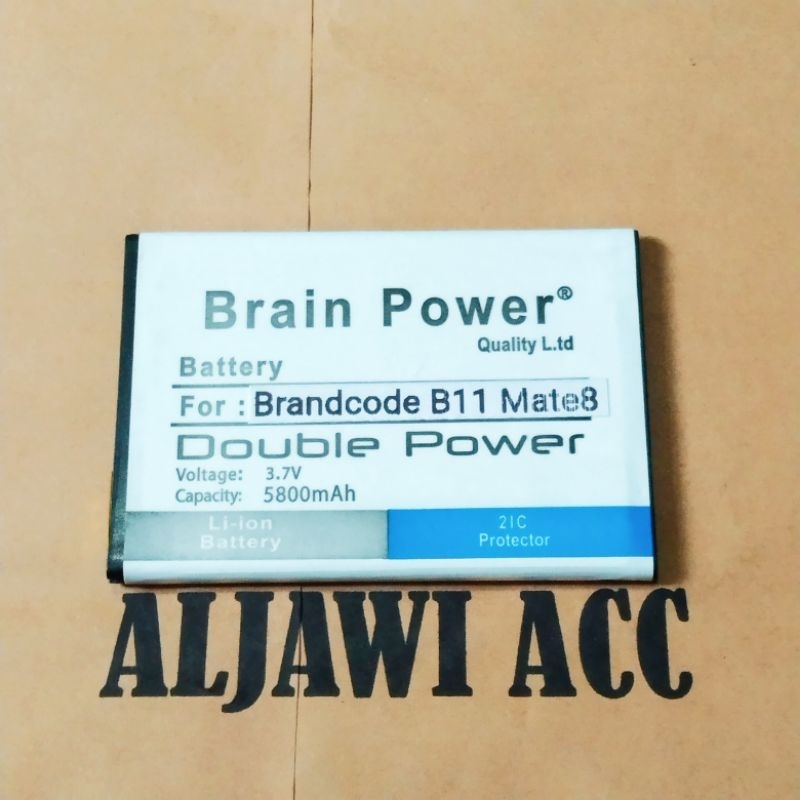 Batre Battery Baterai Double Power Brandcode B11 Mate 8 Brain Power Battery