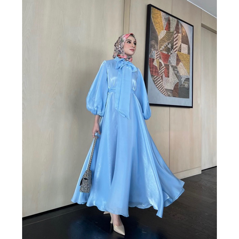 GONEGANI AESA DRESS ICE BLUE XL