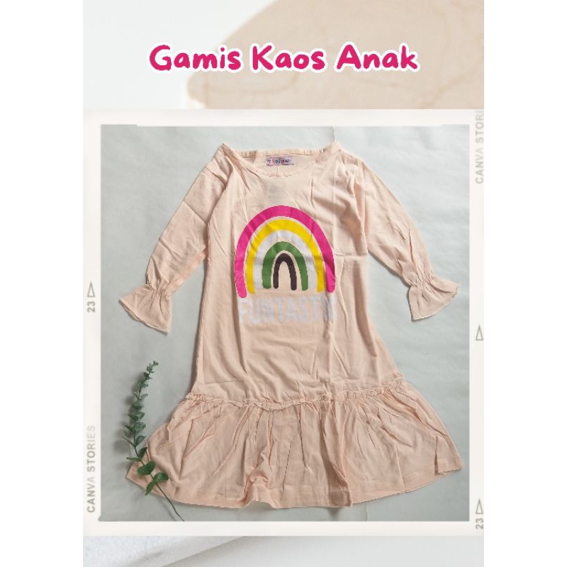 sassa.id | GAMIS KAOS ANAK | GAMIS ANAK BAHAN KAOS ADEM