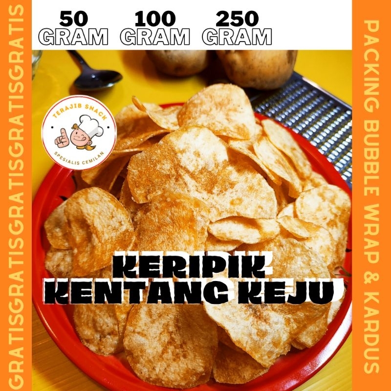 

KERIPIK KENTANG KEJU ASIN 125 GRAM SNACK KILOAN KENTANG