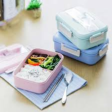 A1 Kotak Bekal Nasi 3 Sekat Lengkap 3 Sendok Food Grade
