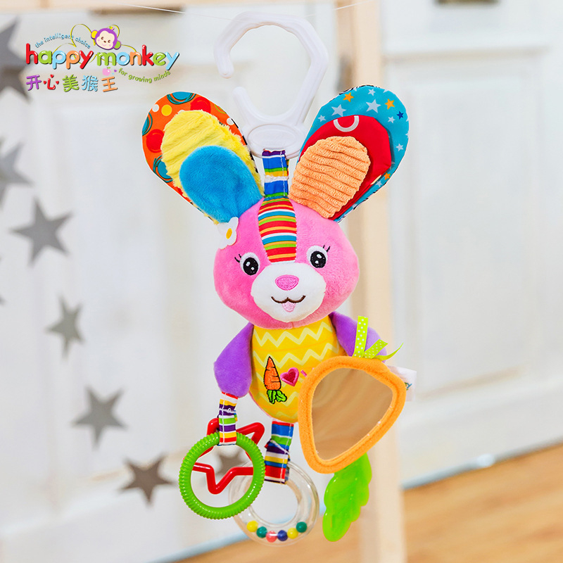 [BIG SALE] Teether Gantung Bentuk Boneka Plush Hewan untuk Stroller