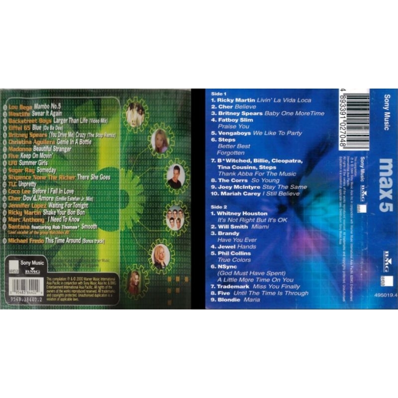 dvd music max 5 & max 6 album