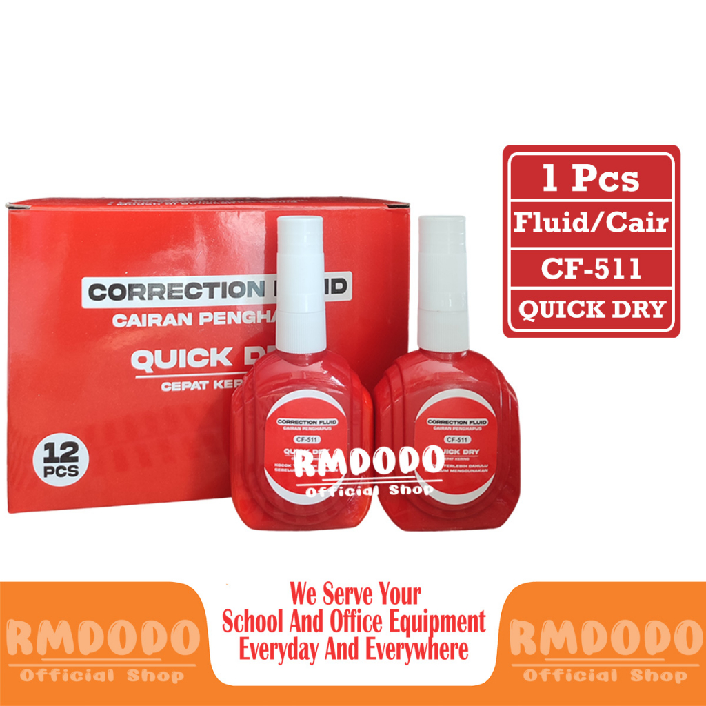 

Rmdodo - Correction Fluid Satuan [1 Pcs Tipex] / Correction Pen / Tip-x Cair / Koreksi Cair CF-511