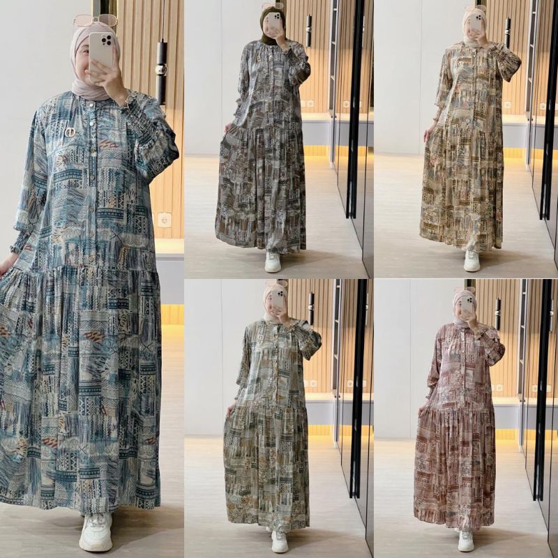 Gamis Dress Terbaru Rumaiza Gagil by ova