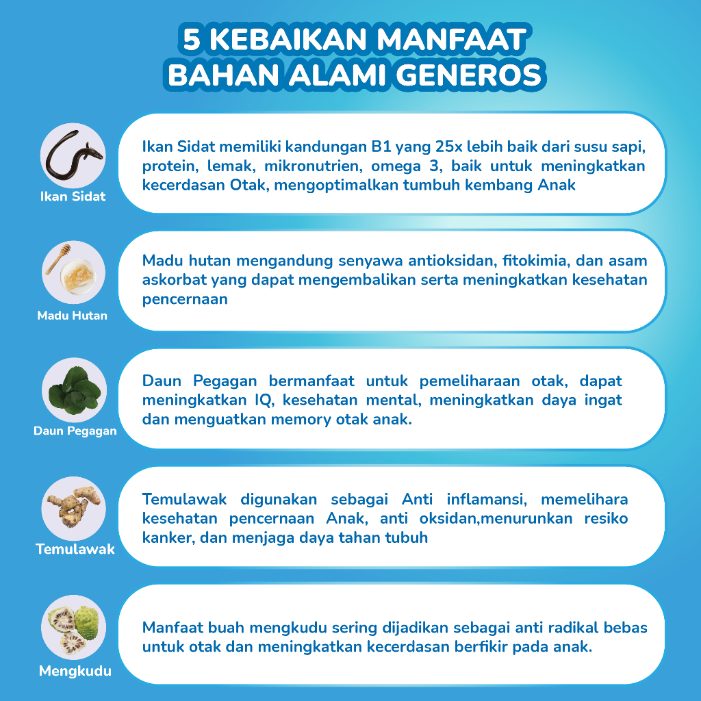 Generos Multivitamin Masa Usia Emas Anak - 3 Box