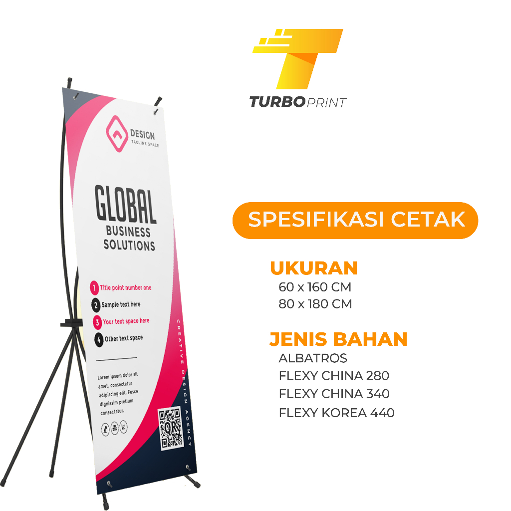 X Banner Standing Banner Murah Wedding / Kecantikan / Wisuda