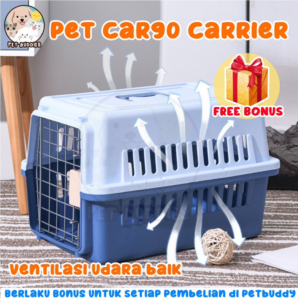 [FREE BONUS]Pet Cargo Kandang Kucing/Anjing EXTRA SPACE Pet Carrier