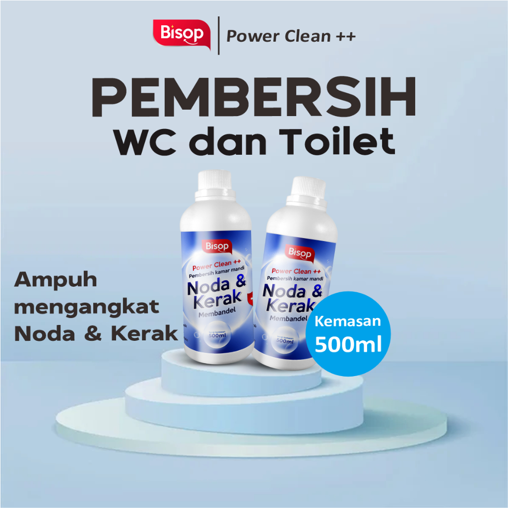 BISOP Pembersih Kerak Kamar mandi / Toilet Ampuh Anti Noda Membandel Pada Keramik, Metal dan Porcelain