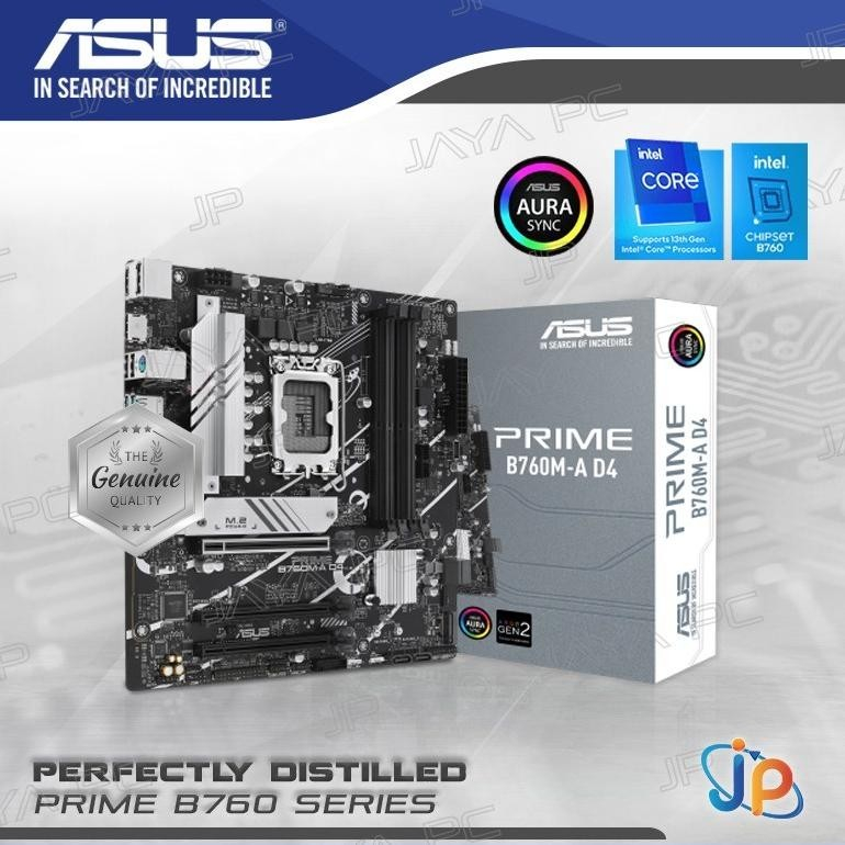 Motherboard ASUS PRIME B760M-A D4 (LGA1700, B760, DDR4, USB3.2, SATA3)