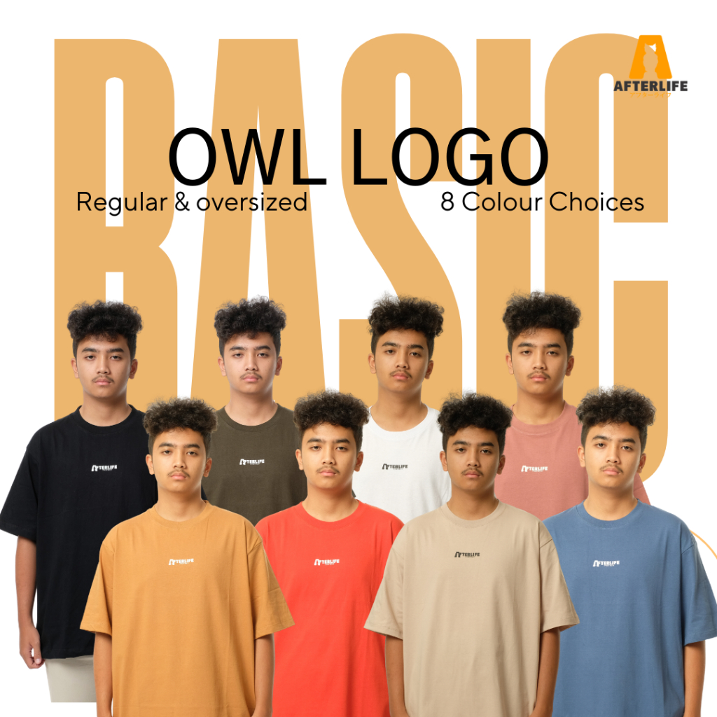 Oversize Tshirt Owl Logo - AFTERLIFE