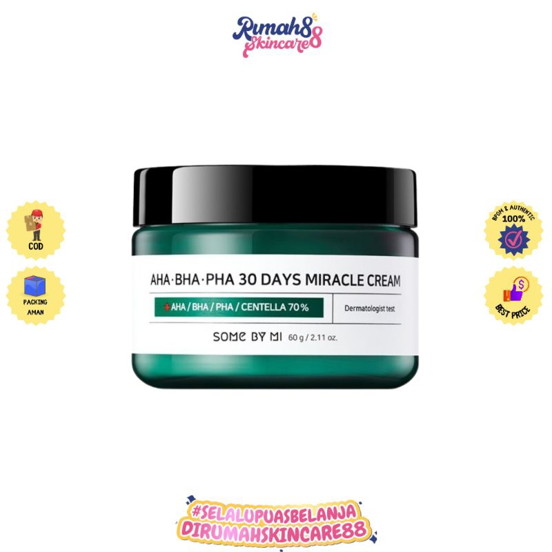 SOME BY MI AHA BHA PHA 30 DAYS MIRACLE CREAM 60gr - BPOM Somebymi