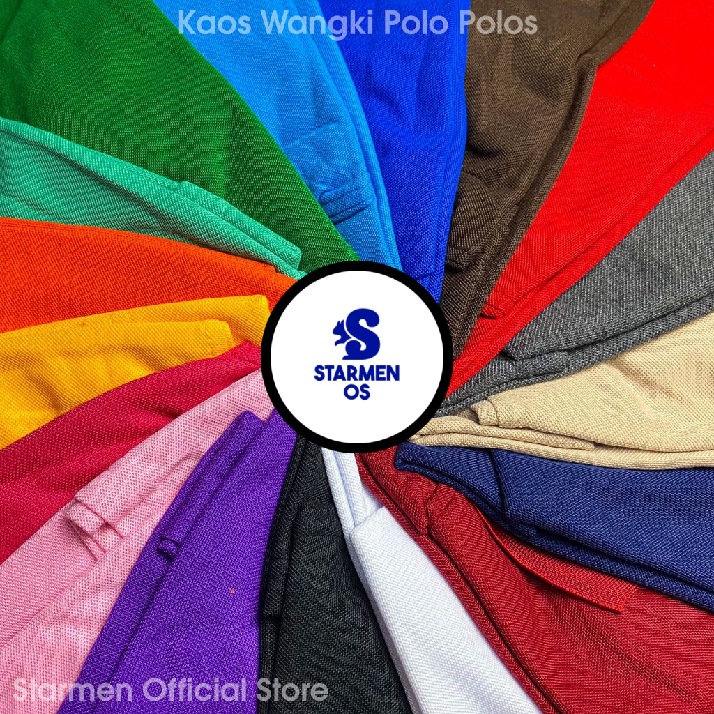 Kaos Wangki Polo Polos T-shirt Atasan ( 20 ) Warna SOFT Part 2