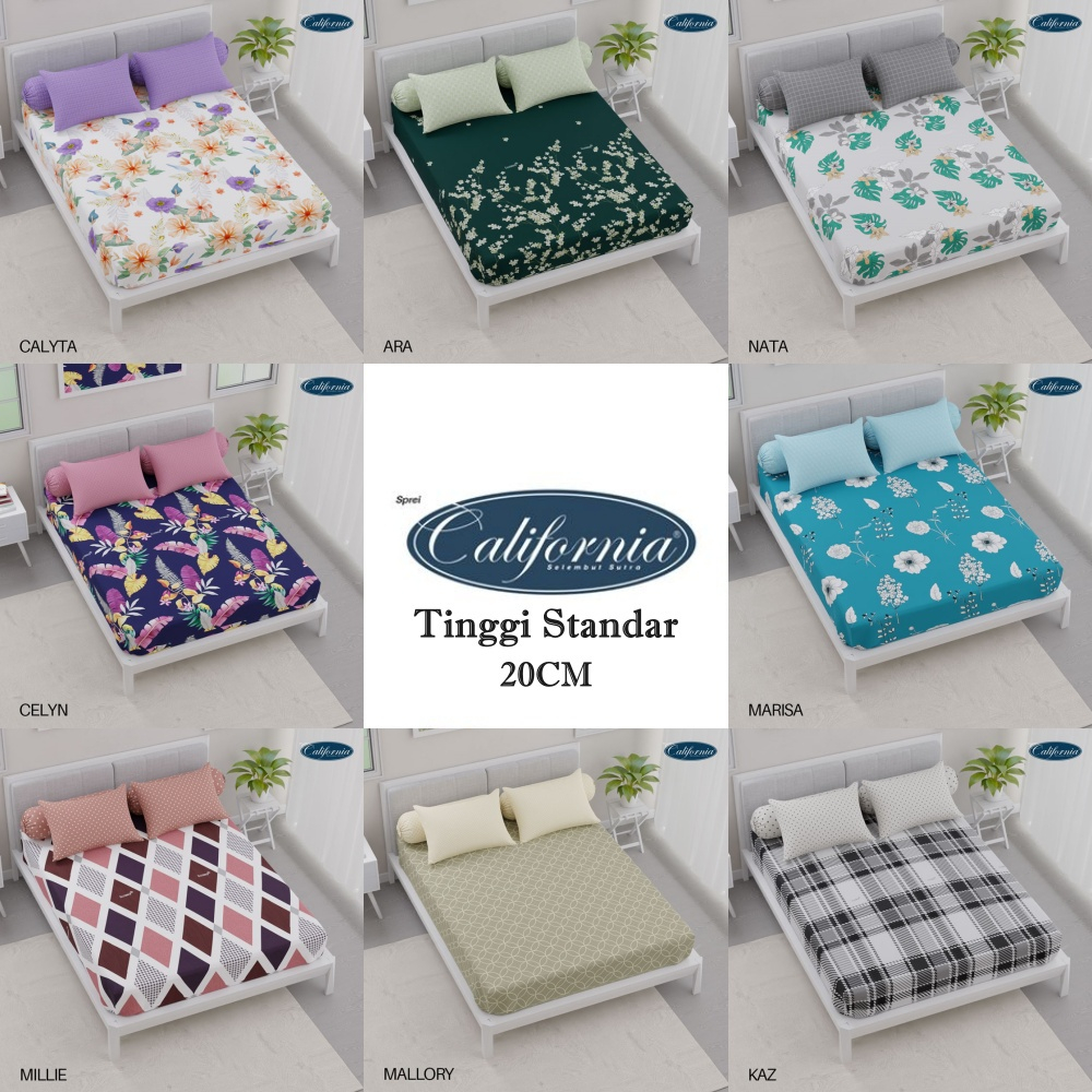 CALIFORNIA - Sprei Queen (160x200) PILIHAN (B)