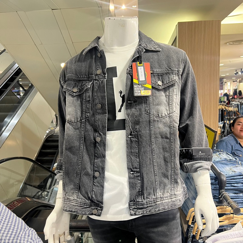 Lois jeans jaket pria bahan denim premium S-XL