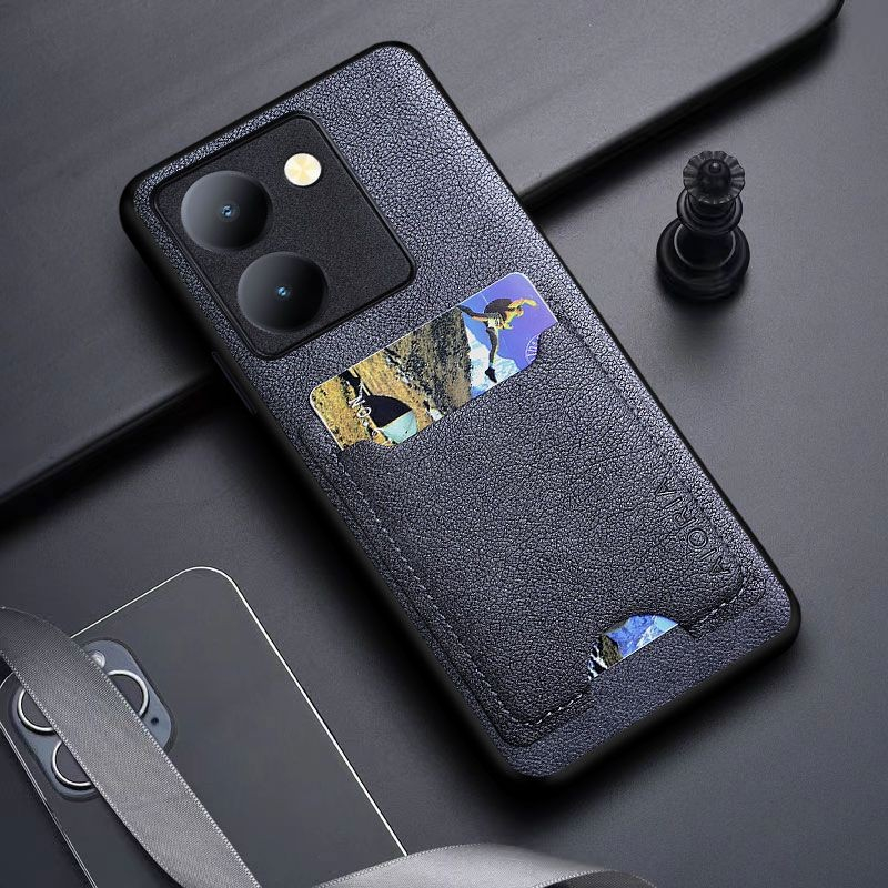 VIVO Y36 4G / VIVO Y36 5G CASE LEATHER WITH CARD WITH SLOT CARD AIORIA COVER SOFTCASE SILIKON SOFT CASE