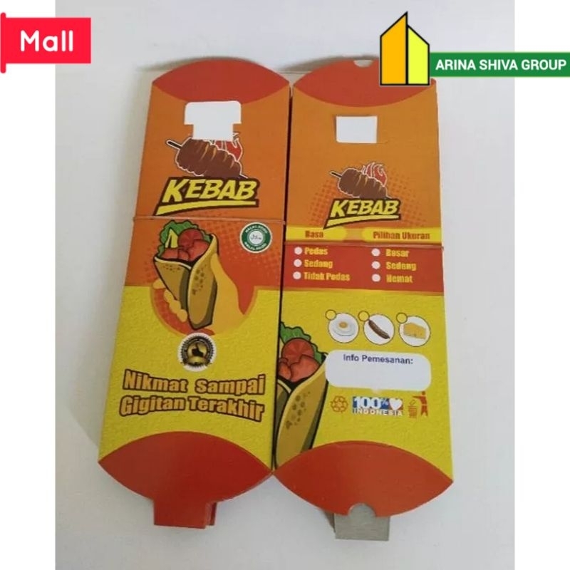 

100 LEMBAR KERTAS KEBAB TARIKAN UKURAN 24 × 9 CM HIGH QUALITY PAPER CRAFT TEBAL PRODUK TERBARU | KOTAK KEBAB KEKINIAN | DUS KEBAB VIRAL TIKTOK | KEMASAN KEBAB KEKINIAN | BOX KEBAB VIRAL | ARINA SHIVA GROUP 6048