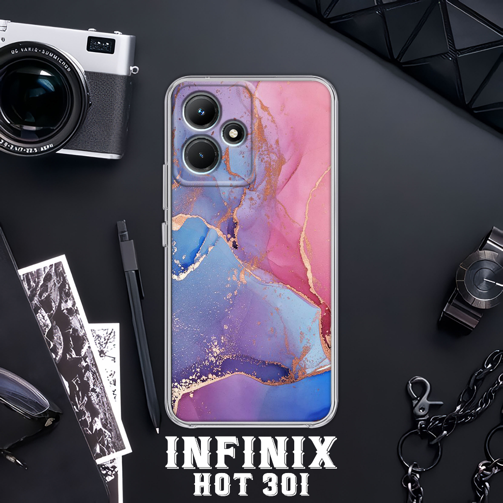 Case INFINIX HOT 30i NFC [ MARBLE WARNA ] Casing INFINIX HOT 30i NFC TERBARU - Case Hp INFINIX HOT 3