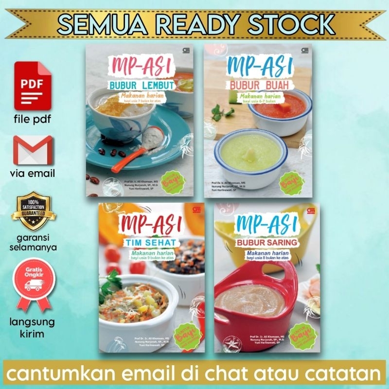 

[Indonesia] MPASI Bubur Lembut, Bubur Buah, Bubur Saring, TIM SEHAT