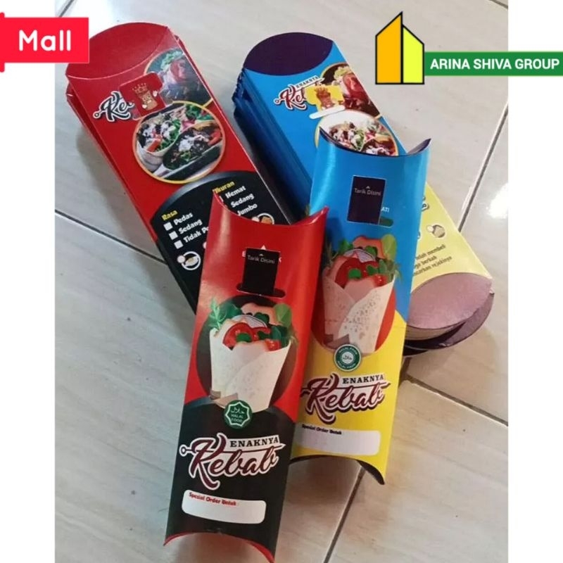 

100 LEMBAR KERTAS KEBAB TARIKAN UKURAN 24 × 9 CM HIGH QUALITY PAPER CRAFT TEBAL PRODUK TERBARU | KOTAK KEBAB KEKINIAN | DUS KEBAB VIRAL TIKTOK | KEMASAN KEBAB KEKINIAN | BOX KEBAB VIRAL | ARINA SHIVA GROUP 6065