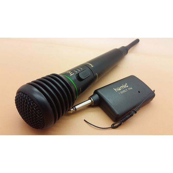 Mic Wireless Microphone Microfon Homic HM 308 Karaoke tanpa kabel original