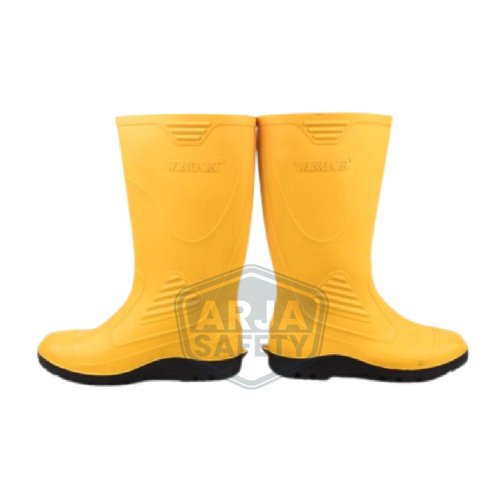 [ ARJA SAFETY ] Sepatu Boot Tinggi Wing On Eco Kuning - Sepatu APD Safety | Sepatu Kerja Karet | Sepatu Kebun | Sepatu Safety Tinggi | Sepatu Proyek | Sepatu Kebersihan