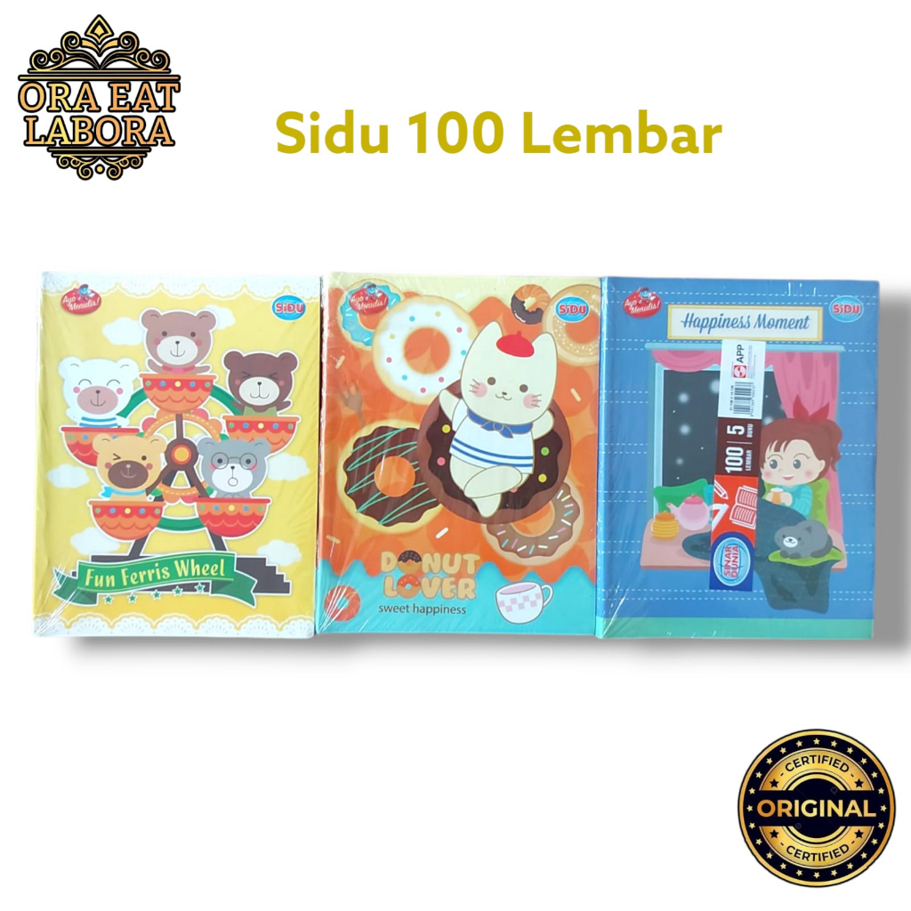 

Buku Tulis Sidu 100 Lembar Ecer 1pc - Ora Eat Labora