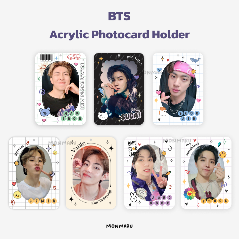 [READY] BTS Acrylic Photocard Holder &amp; Keychain