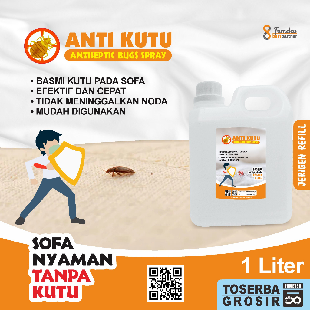 Cairan Obat Pembasmi Anti Kutu Sofa Super Efektif Kemasan 1 Liter